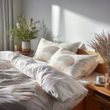 Modern Bedding Set of 5 - Soft Balance Duvet Cover And Throw Pillow Set