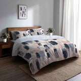 Abstract Duvet Cover Set of 3 - Gentle Marks Bedding Set