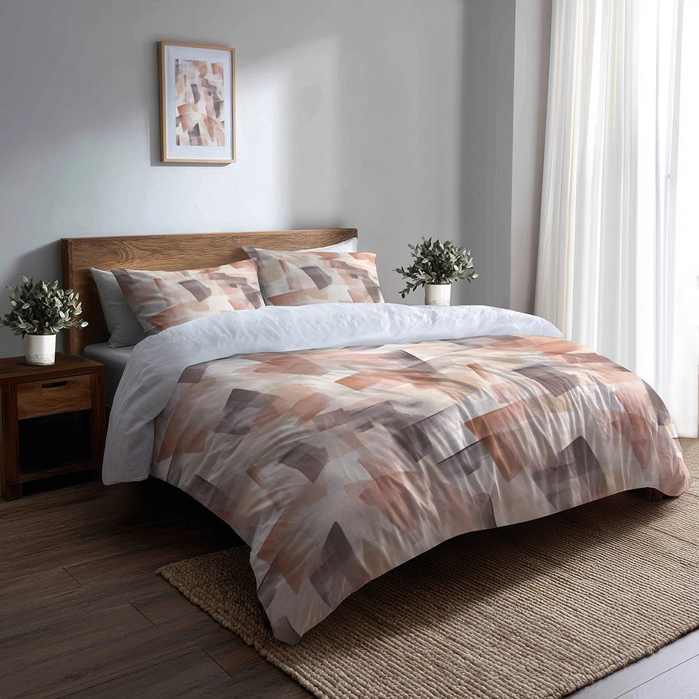 Modern Bedding Set 3 Pcs - Calm Synthesis Duvet Cover Set