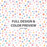 Boho Bedding Set - Sprinkles Dots Duvet Cover And Cushion Set