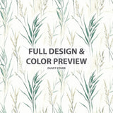 Coastal Bedding Set of 5 - Beach Grass Duvet Cover And Throw Cushion Set