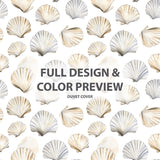 Animal Print Duvet Cover Set of 5 - Shell Coastal Collage Bedding And Throw Pillow Set