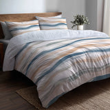 Abstract Bedding Set 5 Pcs - Drift Shore Duvet Cover And Throw Pillow Set