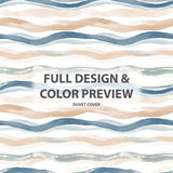 Abstract Bedding Set 5 Pcs - Drift Shore Duvet Cover And Throw Pillow Set