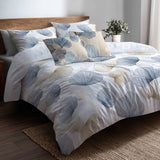 Abstract Bedding Set 5 Pcs - Coastal Shellfish Duvet Cover And Throw Pillow Set
