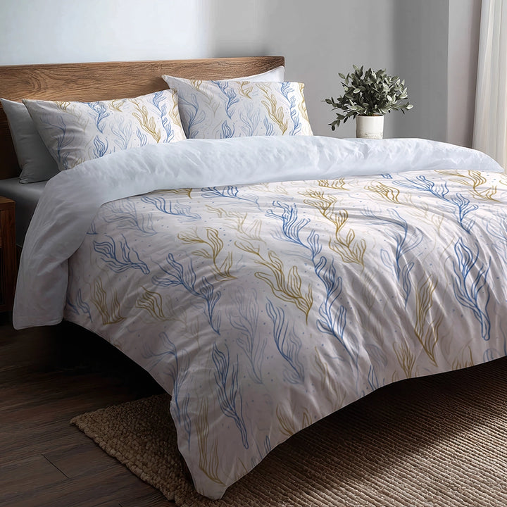 Coastal Bedding Set of 3 - Coastal Line Duvet Cover Set