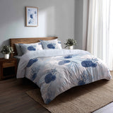 Coastal Bedding Set - Beach Shellfish Duvet Cover And Cushion Set