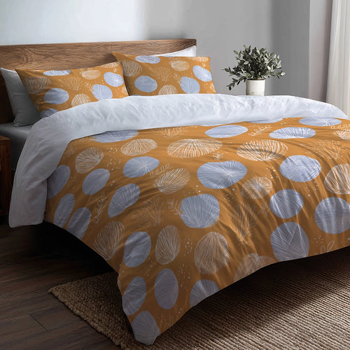 Abstract Duvet Cover Set of 3 - Beachy Shellfish Bedding Set