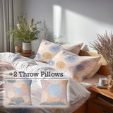 Coastal Bedding Set - Coastal Form Seashell Duvet Cover And Cushion Set