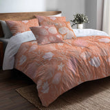 Abstract 5 Pcs Bedding Set - Coral Beach Seashell Duvet Cover And Pillow Set