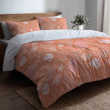Abstract 5 Pcs Bedding Set - Coral Beach Seashell Duvet Cover And Pillow Set