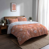 Abstract 5 Pcs Bedding Set - Coral Beach Seashell Duvet Cover And Pillow Set