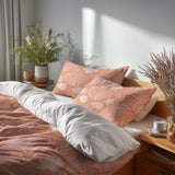 Abstract 5 Pcs Bedding Set - Coral Beach Seashell Duvet Cover And Pillow Set