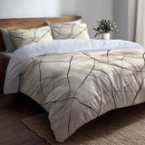 Abstract 5 Pcs Bedding Set - Quiet Lines Duvet Cover And Pillow Set