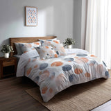 Abstract 5 Pcs Bedding Set - Warm Forms Duvet Cover And Pillow Set