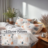 Abstract 5 Pcs Bedding Set - Warm Forms Duvet Cover And Pillow Set