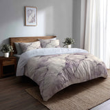 Abstract 5 Pcs Bedding Set - Marble Mist Duvet Cover And Pillow Set