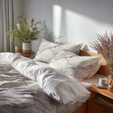 Abstract 5 Pcs Bedding Set - Marble Mist Duvet Cover And Pillow Set