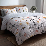 Boho Bedding Set of 5 - Nomad Spirit Duvet Cover And Throw Cushion Set