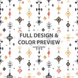 Boho Bedding Set of 5 - Nomad Spirit Duvet Cover And Throw Cushion Set