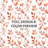 Floral 5 Pcs Bedding Set - Terra Leaves In Autumn Duvet Cover And Pillow Set