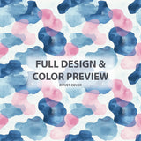 Boho Bedding Set 3 Pcs - Blue And Pink Soft Cloud Duvet Cover Set