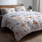 Boho Bedding Set of 5 - Nomadic Bloom Duvet Cover And Throw Pillow Set