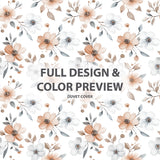 Boho Bedding Set of 5 - Nomadic Bloom Duvet Cover And Throw Pillow Set