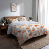 Modern Bedding Set of 5 - Terracotta Moon Duvet Cover And Throw Cushion Set