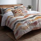 Boho Bedding Set - Earth Path Boho Duvet Cover And Cushion Set