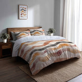 Boho Bedding Set - Earth Path Boho Duvet Cover And Cushion Set