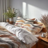 Boho Bedding Set - Earth Path Boho Duvet Cover And Cushion Set