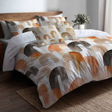 Arc Bedding Set 5 Pcs - Boho Calm Arches Duvet Cover And Throw Pillow Set