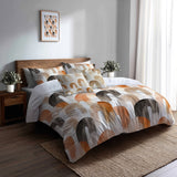 Arc Bedding Set 5 Pcs - Boho Calm Arches Duvet Cover And Throw Pillow Set