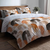 Arc Bedding Set 5 Pcs - Boho Calm Arches Duvet Cover And Throw Pillow Set