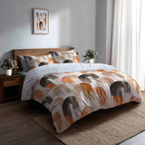 Arc Bedding Set 5 Pcs - Boho Calm Arches Duvet Cover And Throw Pillow Set