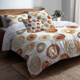 Boho Bedding Set of 5 - Boho Circle Duvet Cover And Throw Pillow Set