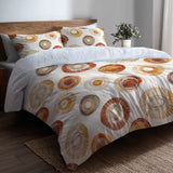 Boho Bedding Set of 5 - Boho Circle Duvet Cover And Throw Pillow Set