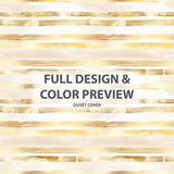 Modern Bedding Set of 5 - Pale Gold Lines Duvet Cover And Throw Cushion Set