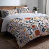 Paisley 5 Pcs Bedding Set - Colorful Summer  Paisley Gardens Duvet Cover And Pillow Set