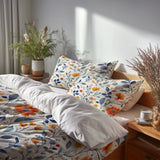 Paisley 5 Pcs Bedding Set - Colorful Summer  Paisley Gardens Duvet Cover And Pillow Set