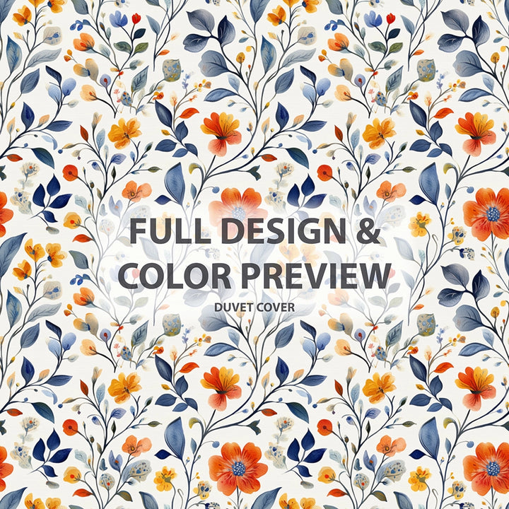 Paisley 5 Pcs Bedding Set - Colorful Summer  Paisley Gardens Duvet Cover And Pillow Set