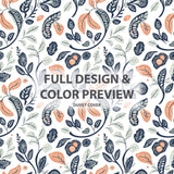 Boho Bedding Set of 5 - Botanical Paisley Duvet Cover And Throw Pillow Set