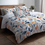 Paisley 5 Pcs Bedding Set - Botanical Paisley Duvet Cover And Pillow Set