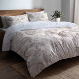 Modern Bedding Set of 5 - Paisley Floral Duvet Cover And Throw Cushion Set