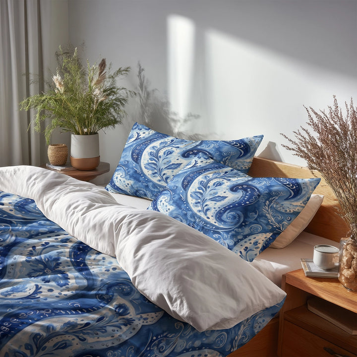 Modern Bedding Set of 3 - Paisley Harmony Duvet Cover Set