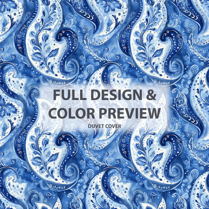 Modern Bedding Set of 3 - Paisley Harmony Duvet Cover Set