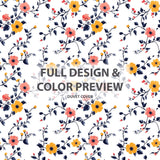 Country / Farmhouse Bedding Set of 3 - Pink And Yellow  Cherry Blossoms Duvet Cover Set