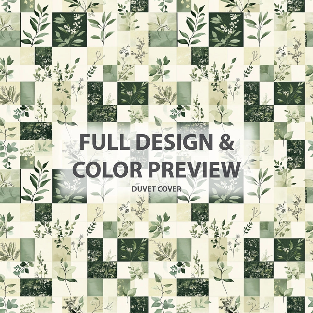 Patchwork Duvet Cover Set of 5 - Meadows Quilt Bedding And Throw Pillow Set