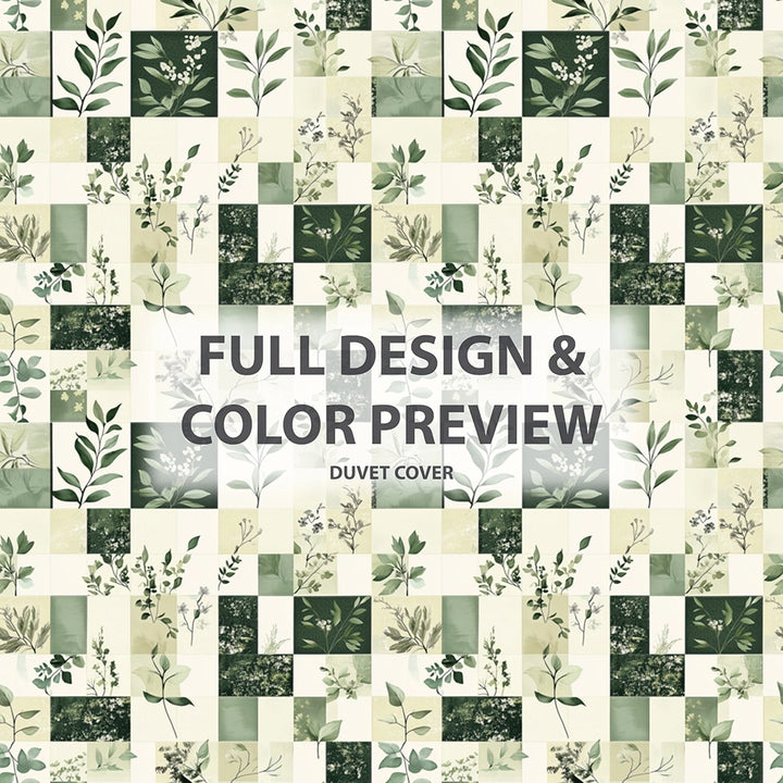 Patchwork Duvet Cover Set of 5 - Meadows Quilt Bedding And Throw Pillow Set